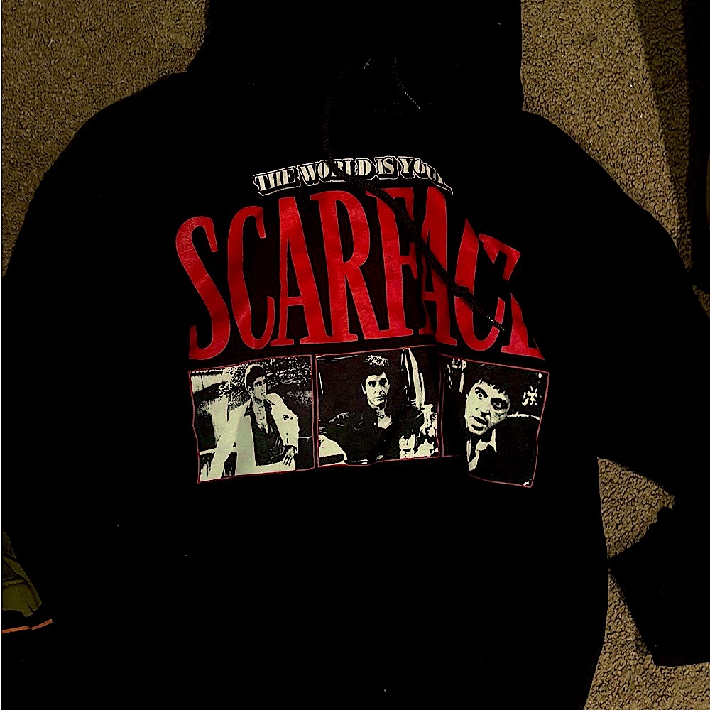 Scarface Graphic Black Hoodie